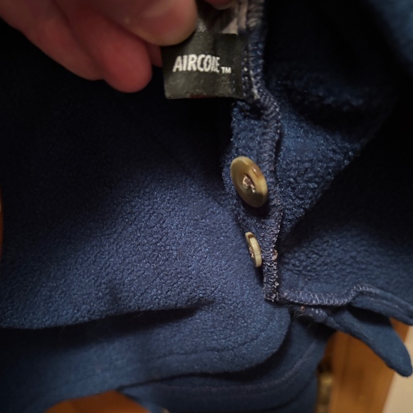 Lands' End Soft Fleece Royal Blue Casual Button Down Shirt Size XL - Picture 8 of 10